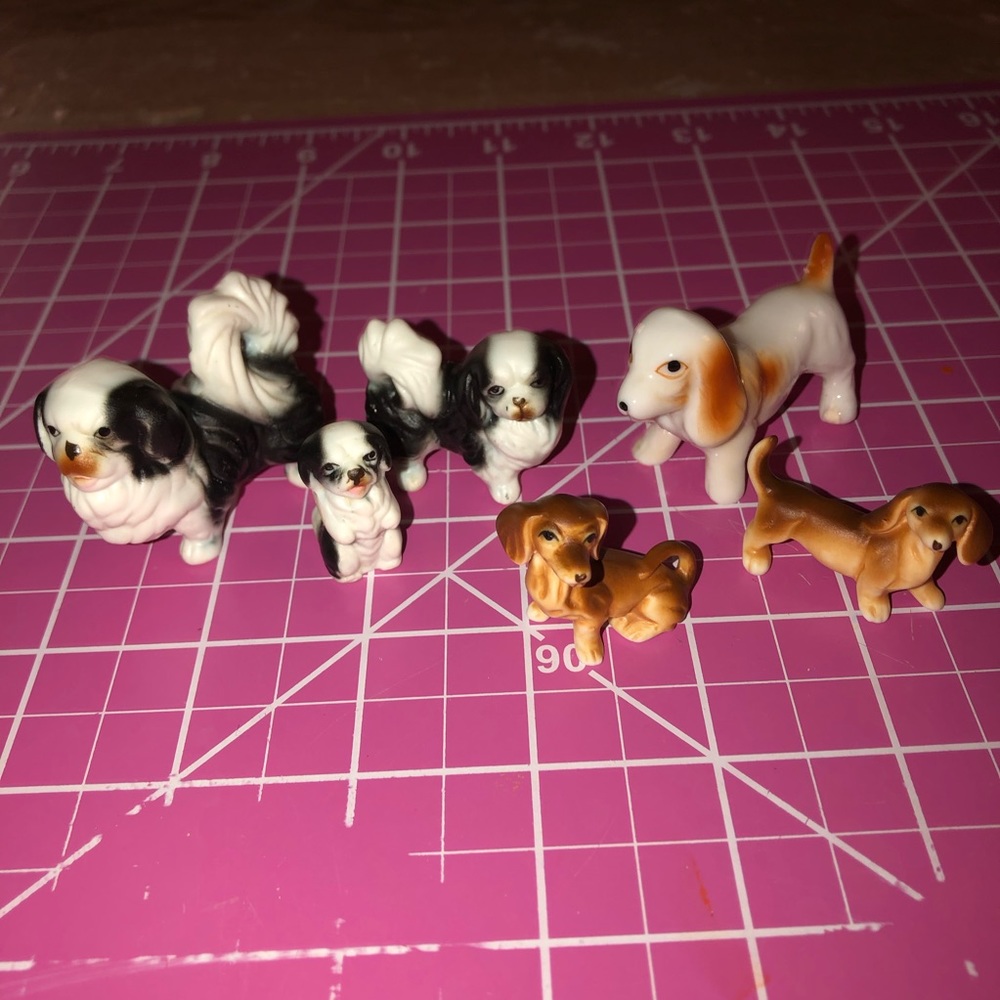 Charming Porcelain Dog Figurine Collection